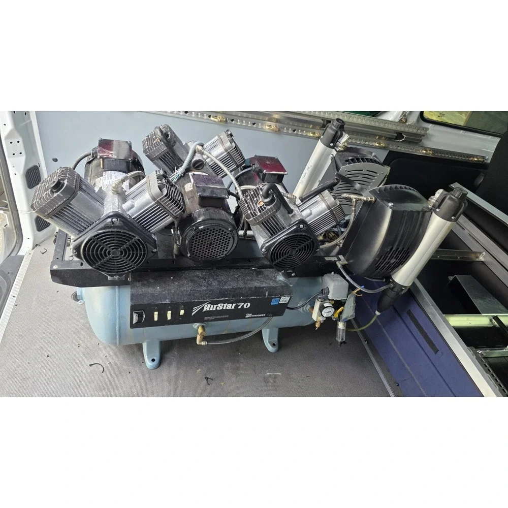 Air Techniques 1511007419 AIRSTAR DENTAL COMPRESSOR HEAD ASSEMBLY Motor 1.5 HP